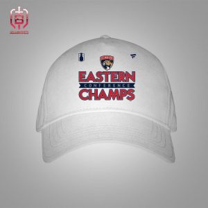 Florida Panthers Steel 2024 Eastern Conference Champions Locker Room Snapback Classic Hat Cap