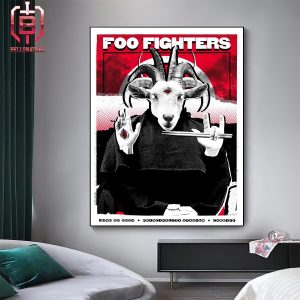 Foo Fighters Event Poster For Show At Principality Stadium In Cardiff On June 25th 2024 Home Decor Poster Canvas
