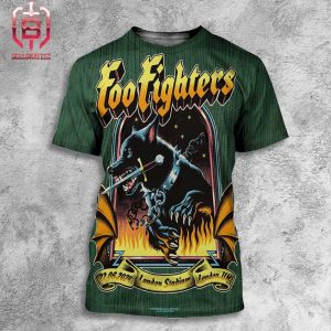 Foo Fighters Merch Limited Poster For Show At Lodon Stadium In London UK On June 22 2024 All Over Print Shirt