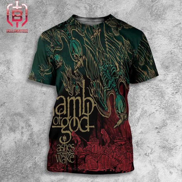 Lamb Of God Celebrating The 20th Anniversary Of Ashes Of The Wake With A New 20th Anniversary Edition Out On August 30 All Over Print Shirt