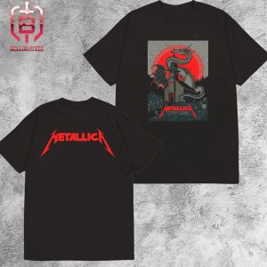 Metallica M72 World Tour No Repeat Weekend Night 2 Poster At Parken Stadium Copenhagen Denmark On June 16th 2024 Two Sides Unisex T-Shirt