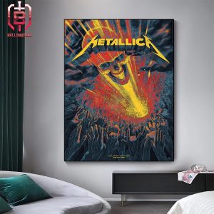 Metallica M72 World Tour Oslo Event Poster From June 26th Show At Tons Of Rock Oslo Norway 2024 Home Decor Poster Canvas