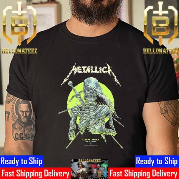 Metallica World Tour M72 Hellfest Open Air Festival Clisson France June 29th 2024 Unisex T-Shirt