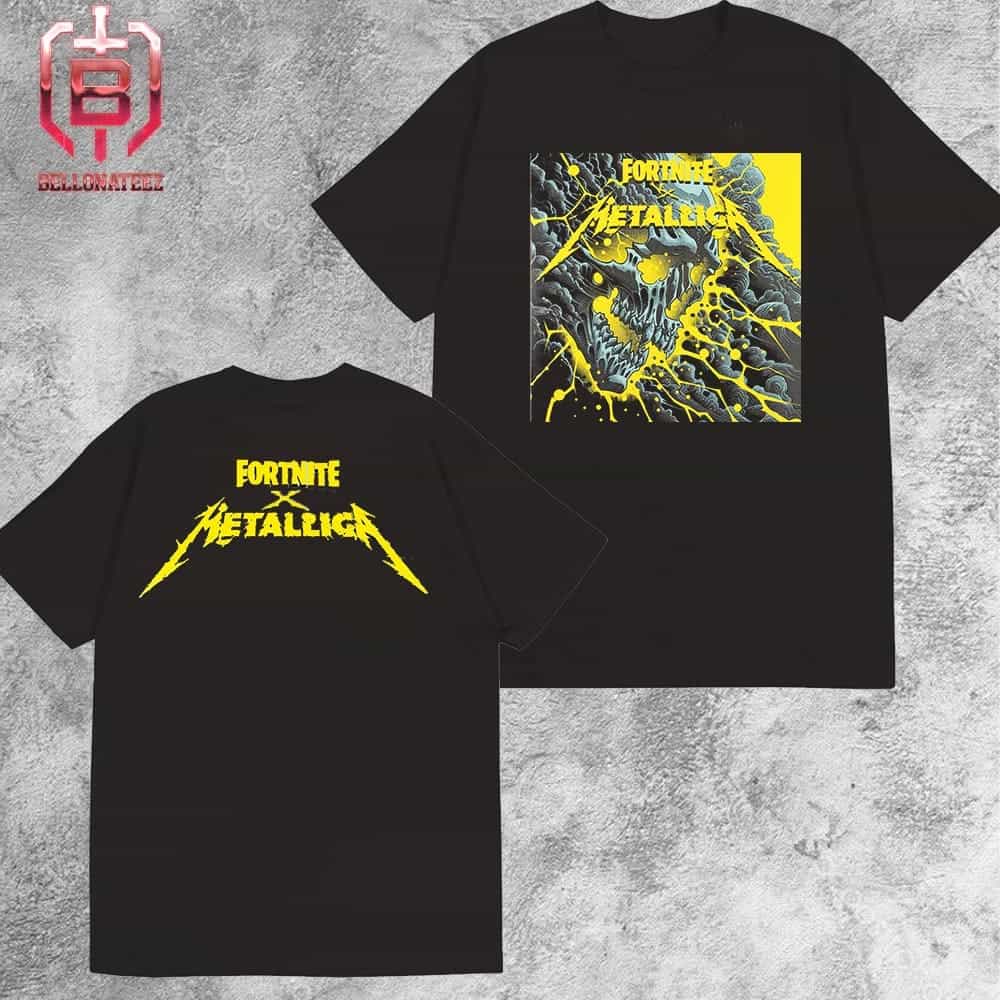 Metallica x Fortnite XBox Series x Console Cover Fan Gift Merchandise Limited Two Sides Unisex T-Shirt