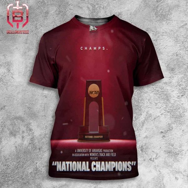 National Title No 9 For The Arkansas Women’s Program NCAA Championship No 51 For Razorback Track & Field All Over Print Shirt