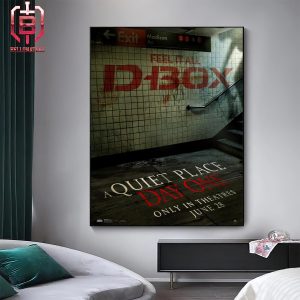 New D-Box Poster For A Quiet Place Day One Releasing In Theaters On June 28 Home Decor Poster Canvas