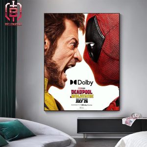 New Dolby Cinema Poster Of Marvel Studio Film Deadpool And Wolverines Only In Theaters July 26th 2024 Home Decor Poster Canvas