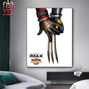 New Imax Poster Of Marvel Studio Film Deadpool And Wolverines Only In Theaters July 26th 2024 Home Decor Poster Canvas