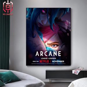 New Poster For Arcane Season 2 Premiering On Netflix In November Home Decor Poster Canvas