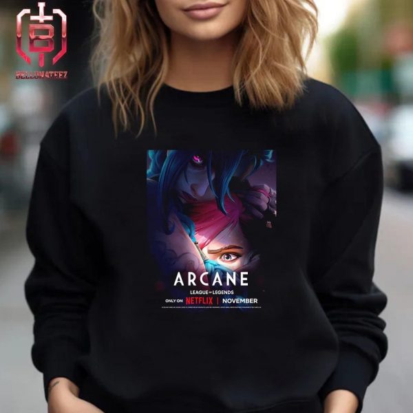 New Poster For Arcane Season 2 Premiering On Netflix In November Unisex T-Shirt