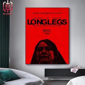 New Poster For Longlegs Starring Maika Monroe And Nicolas Cage In Theaters On July 12 Home Decor Poster Canvas