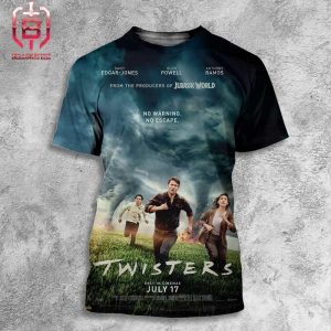 New Poster For Twisters From The Producers Of Jurasic World In Theaters On July 19 All Over Print Shirt