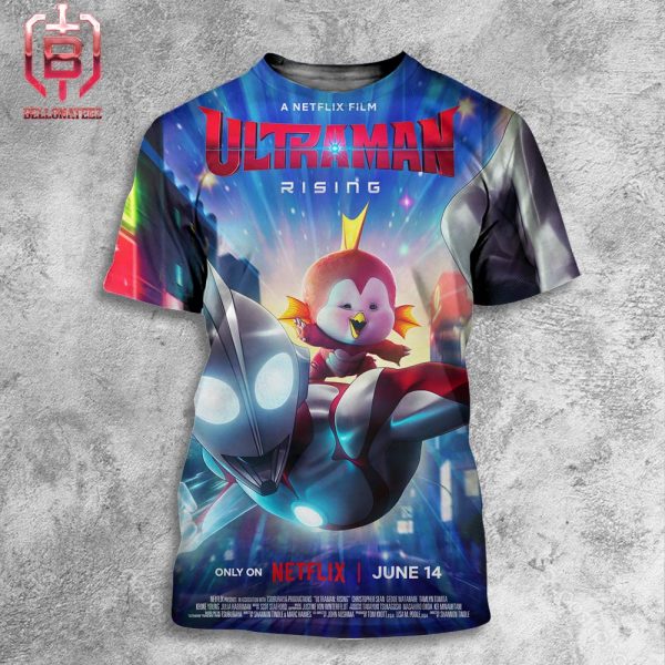 New Poster For Ultraman Rising Only On Netflix On June 14th 2024 All Over Print Shirt