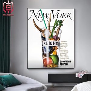 New York Magazine ASME Best Cover 2024 Best Food Travel And Design Cover Erewhon’s Secrets By Bobby Doherty Home Decor Poster Canvas