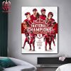 Oklahama Softball Is The 2024 National Champions There Is Only One 4 Peat In NCAA Softball History Home Decor Poster Canvas