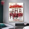 Okalahoma Sooners Win The 2024 NCAA Softball Champions First Four Peat In NCAA Softball History Home Decor Poster Canvas