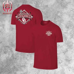 Original Retro Brand Crimson Oklahoma Sooners Four-Peat NCAA Softball Women’s College World Series Champions Two Sides Unisex T-Shirt
