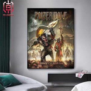 Powerwolf Official Cover Of Sinners Of The Seven Seas Home Decor Poster Canvas