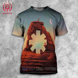 Red Hot Chili Peppers Limited Merch Poster Foil Color Edition At Utah Credit Union Amphitheatre In Salt Lake City On June 5th 2024 All Over Print Shirt