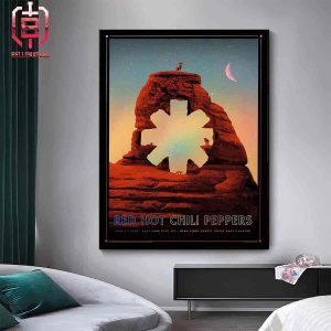 Red Hot Chili Peppers Limited Merch Poster Foil Color Edition At Utah Credit Union Amphitheatre In Salt Lake City On June 5th 2024 Home Decor Poster Canvas