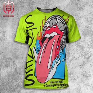 Rolling Stones Show At Camping World Stadium In Orlando Florida On June 3rd 2024 Lithograph All Over Print Shirt