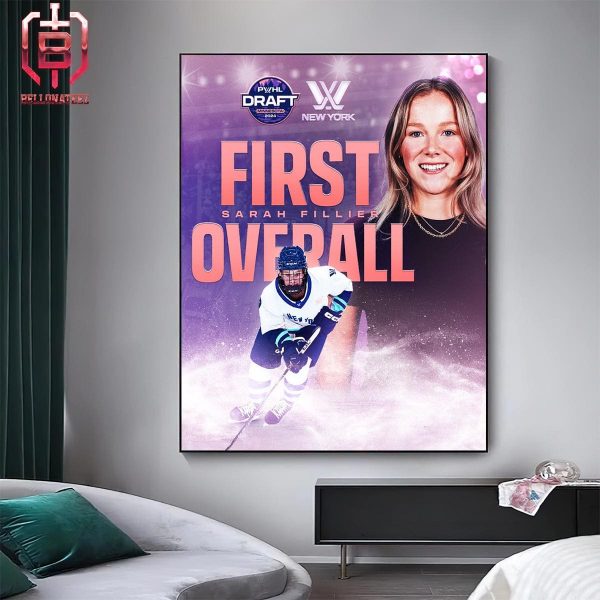 Sarah Fillier Is The First Overall Pick In The 2024 PWHL Draft By PWHL New York Home Decor Poster Canvas