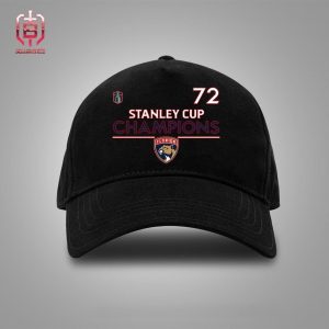 Sergei Bobrovsky Florida Panthers 2024 Stanley Cup Champions Authentic Pro Number Snapback Classic Hat Cap