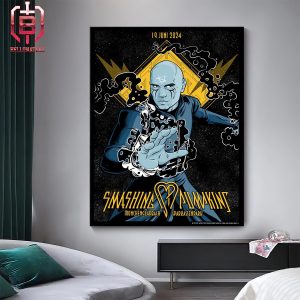 Smashing Pumpkins Merch Limited Poster For Show At Sparkassen Park In Mochengladbach DE On June 19th 2024 Home Decor Poster Canvas