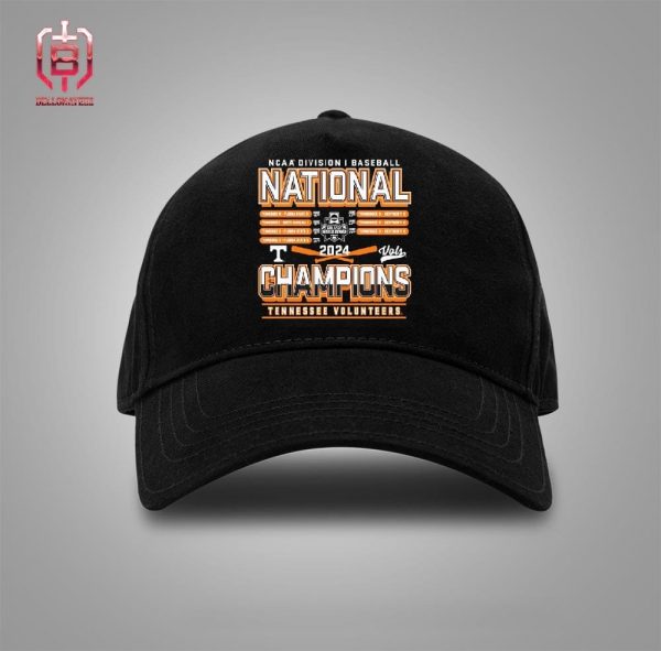 Tennessee Orange Tennessee Volunteers 2024 NCAA Men’s Baseball College World Series Champions Schedule Snapback Classic Hat Cap