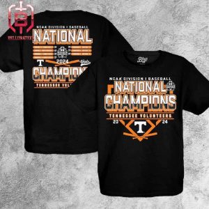 Tennessee Orange Tennessee Volunteers 2024 NCAA Men’s Baseball College World Series Champions Schedule Two Sides Unisex T-Shirt