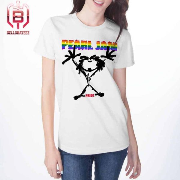 Pearl Jam The 2024 Merch Pride Stickman Shirt Is Available For International Pride Day Unisex T-Shirt