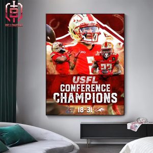 The Birmingham Stallions Are Heading To The Ufl Championship Game With 2024 USFL Champions Home Decor Poster Canvas