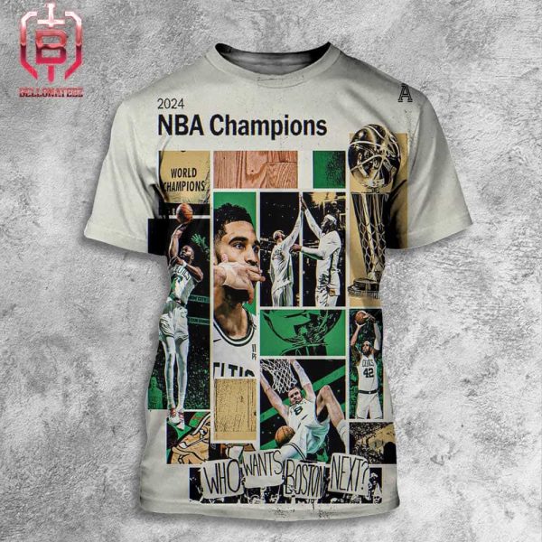 The Boston Celtics Have Won The 2024 NBA Championship With A 4-1 Series Win Over The Dallas Mavericks All Over Print Shirt
