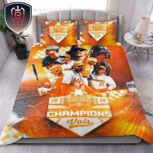 The Tennessee Volunteers Are 2024 National Champions NCAA Men’s College World Series Ohama Room Decor Bedding Set