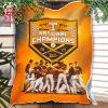 The Tennessee Volunteers Are The National Champions 2024 Men Championship World Series For The First Time In Program History Fleece Blanket