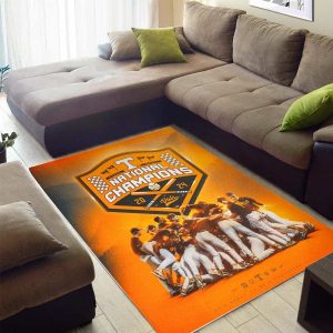 The Tennessee Volunteers Are The National Champions 2024 Men Championship World Series For The First Time In Program History Floor Decor Rug Carpet