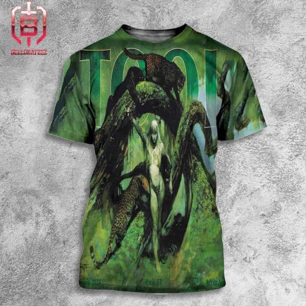 Tool Effing Tool Band Limited Merch Poster Show At Accor Arena In Paris France On June 5th 2024 All Over Print Shirt