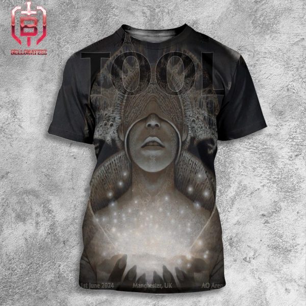 Tool Effing Tool Merch Limited Poster For Show At AO Arena In Manchester UK On 1st June 2024 All Over Print Shirt