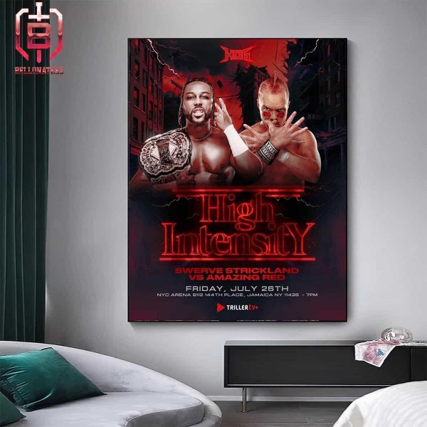 Who’s House of Glory Will It Really Be On Friday July 26th As AEW Champion Swerve Strickland Vs Amazing Red Home Decor Poster Canvas