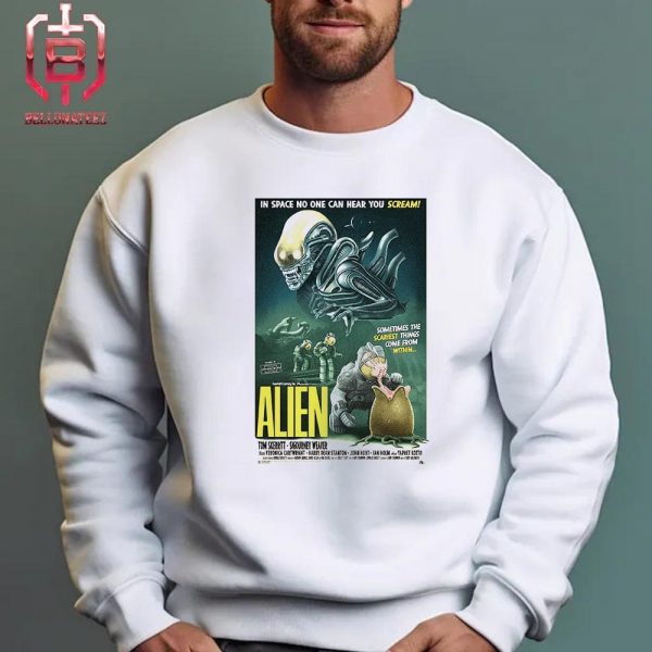 Alien Romulus Artwork Poster In Space No One Can Hear Your Scream Unisex T-Shirt