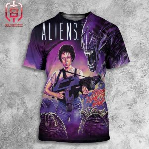 Alien Romulus Artwork Poster This Time It’s War All Over Print Shirt