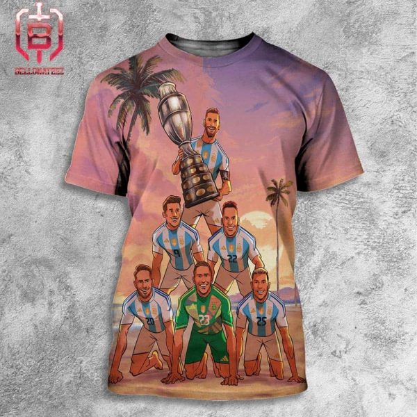 Argentina Are Back To Back Copa America 2024 USA Champions Campeones Otra Vez GTA Style All Over Print Shirt
