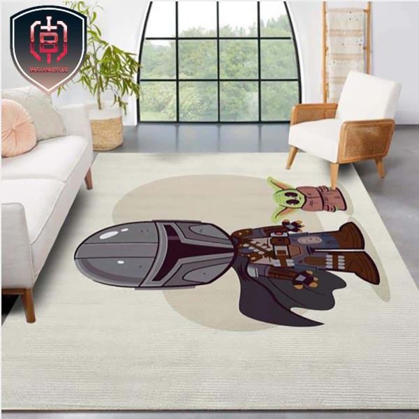 Baby Yoda Cute The Mandalorian Star Wars Movies Area Rug Living Room Carpet Local Brands Floor Decor The Us Decor