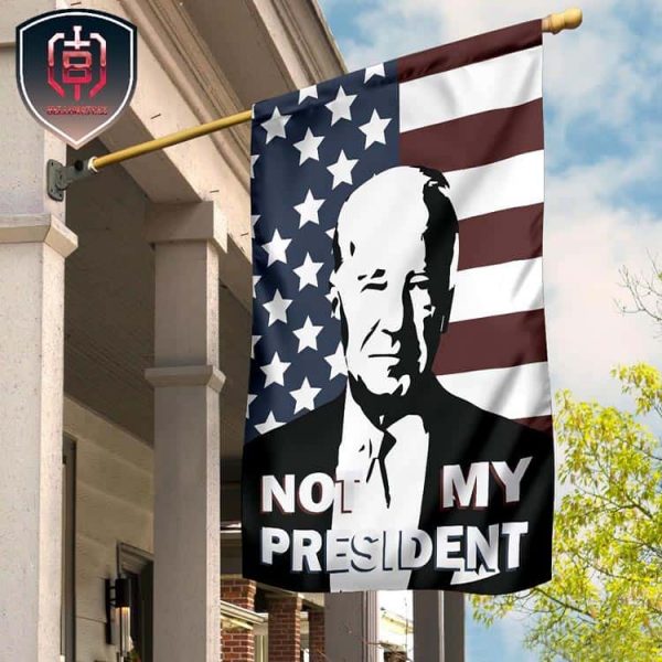 Biden Is Not My President Flag For Yard Decor Joe Biden Will Never Be My President 2 Sides Garden House Flag