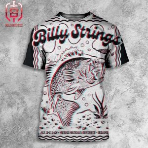 Billy Strings Event Merch Limited Poster Dual Night At Bridgeport CT On July 26th And 27th 2024 All Over Print Shirt