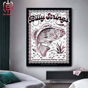 Billy Strings Event Merch Limited Poster Dual Night At Bridgeport CT On July 26th And 27th 2024 Home Decor Poster Canvas