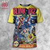 Blink-182 One More Time Tour 2024 Merch Limited Event Poster At Fenway Park Boston MA On July 23rd 2024 All Over Print Shirt