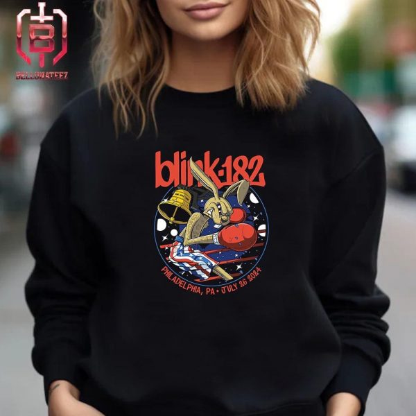 Blink-182 One More Time Tour 2024 Merch Limited Event Tee At Wells Fargo Center In Philadelphia PA On July 26th 2024 Unisex T-Shirt