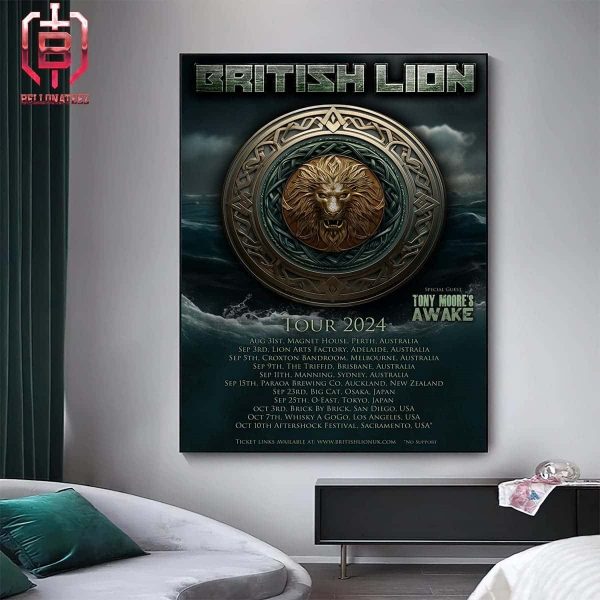 British Lion Are Excited To Announce Their First Ever Tour Of Australia New Zealand And The US West Coast They Will Also Be Returning To Japan Home Decor Poster Canvas