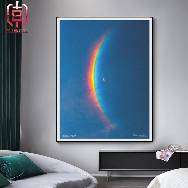 Coldplay New Album Moon Music Lithograph Poster Landing On October 4th 2024 Home Decor Poster Canvas